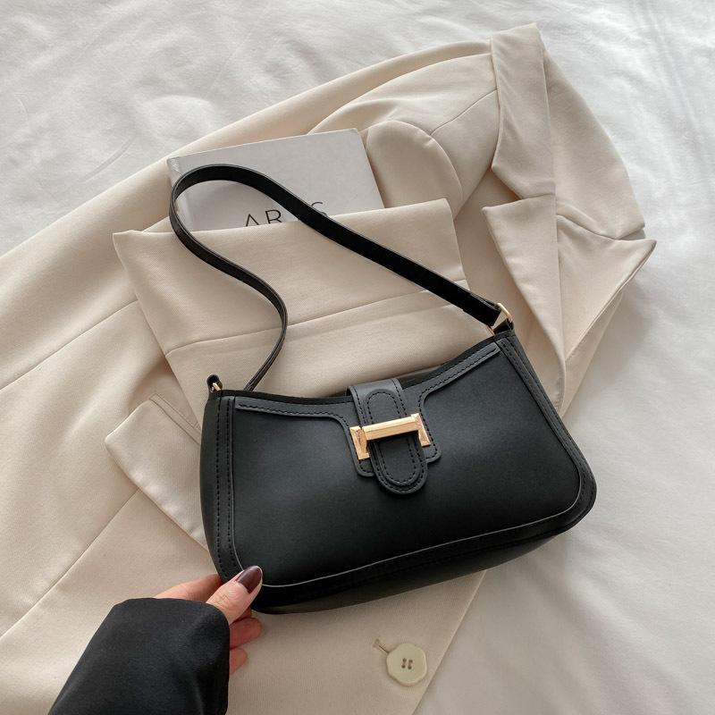 Textured small bag women's spring popular simple messenger bag single shoulder underarm small square bag