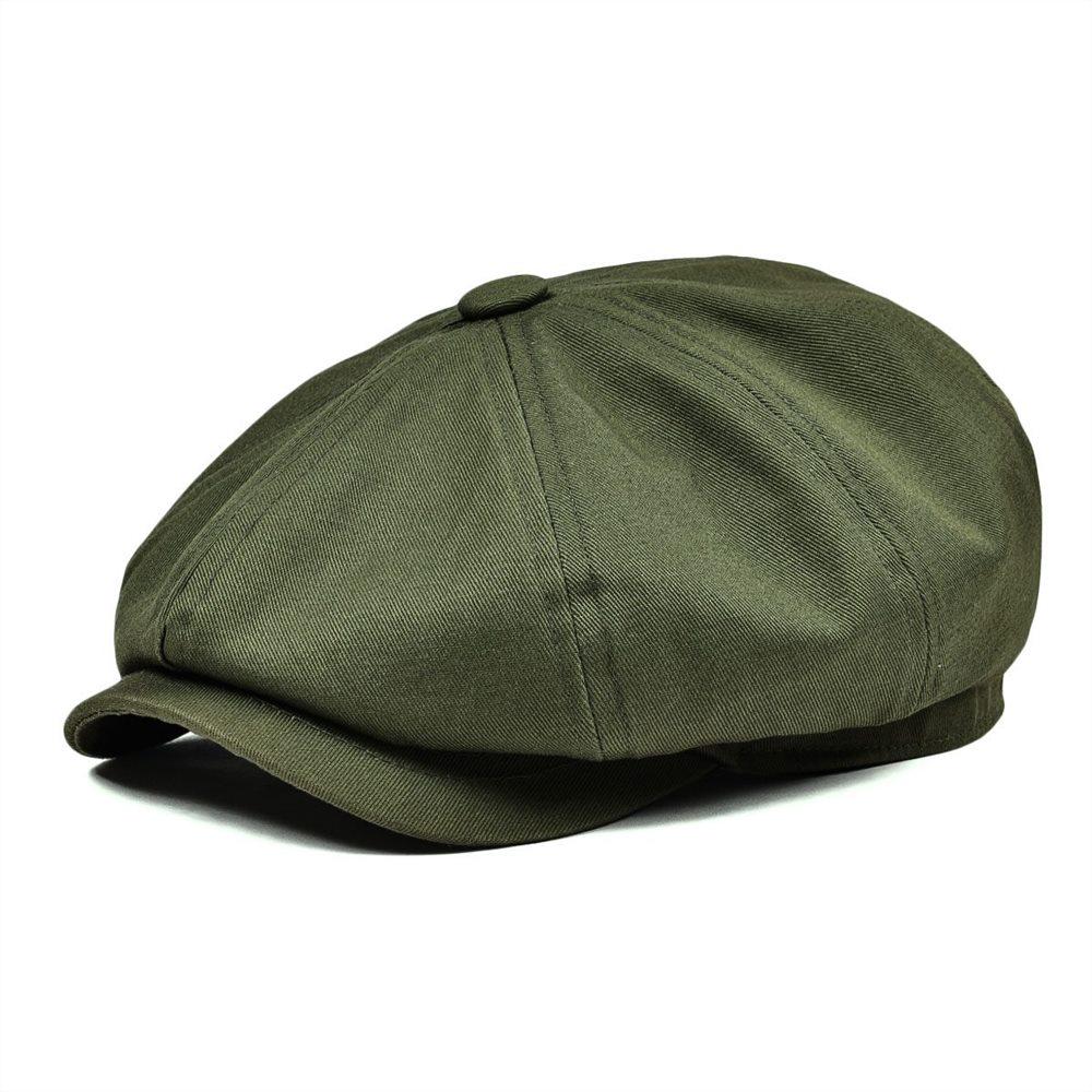 

BOTVELA Newsboy Cap Men s White Twill Cotton Hat Women s Baker Boy Caps Retro Big Headpiece Large Hat Cabbie Apple Beret Driver 63cm армія зелений колір