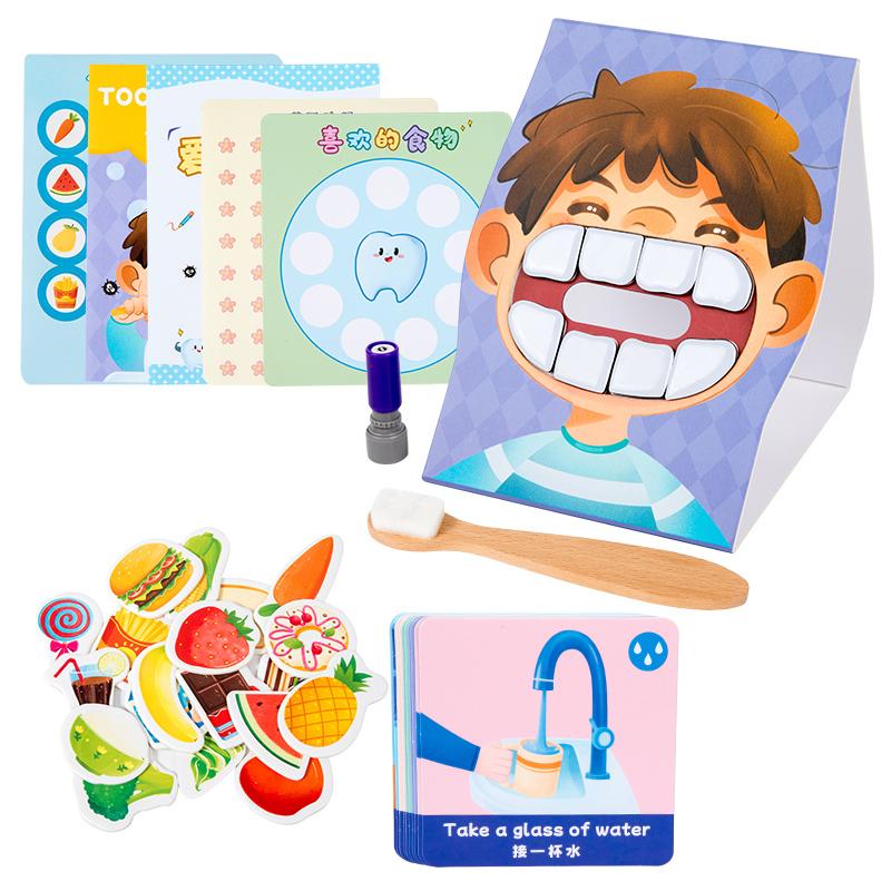 

Dental Protection Games For Kids Teeth Habit Cultivation Puzzle Hand-Eye Coordination Early Education Dentist Enlightenment Toys