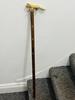 Vintage Solid Brass Fox Head Cane Handle for Walking Stick handmade design