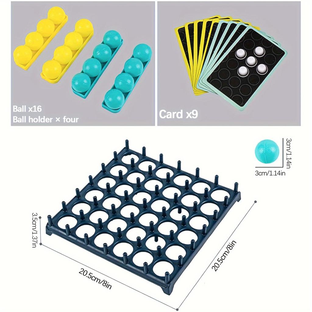 1 Box Bounce Ball Party Game, Table Jumping Ball Toys, Family Party Board Game, Children Puzzle Toys