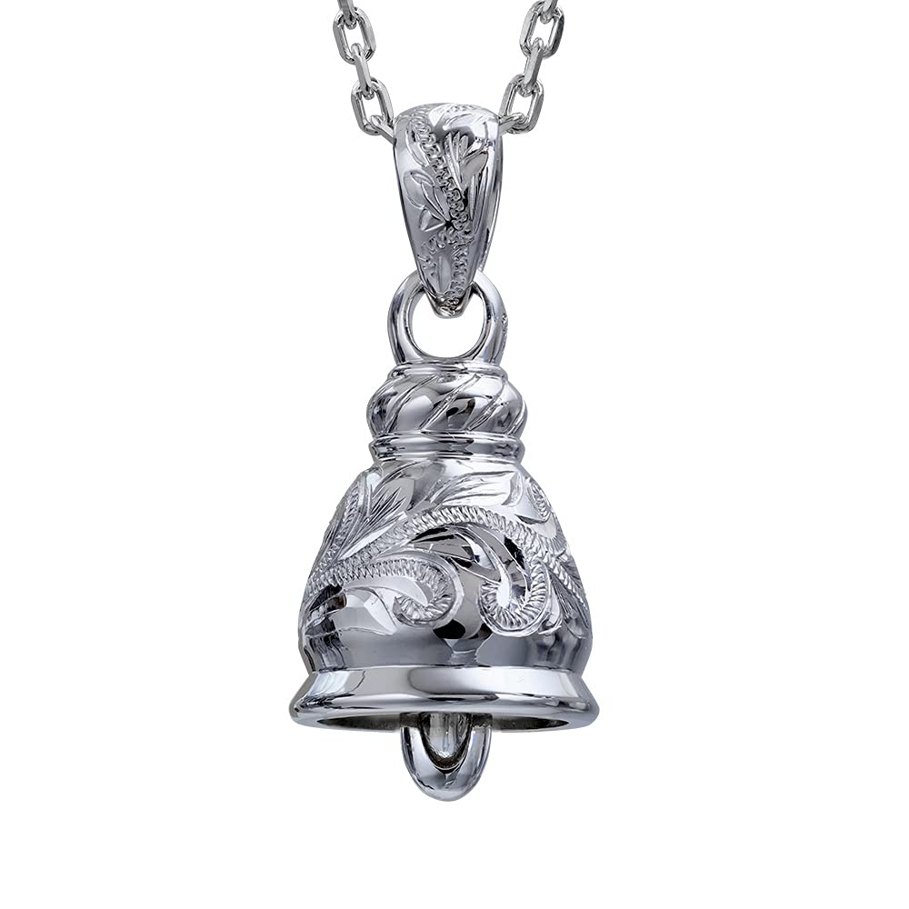 

BYTHESEA Гавайское ювелирное ожерелье с вставкой из камня-талисмана месяца рождения Купить колокольчик из стерлингового серебра 925 пробы с настоящим звуком колокольчика и цепочку Азуки длиной 40 см (Дополнительная плата,