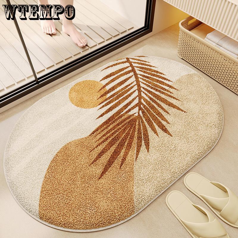 Bathroom Floor Mat Bathroom Foot Mat Absorbent Mat Bathroom Door Non Slip Carpet