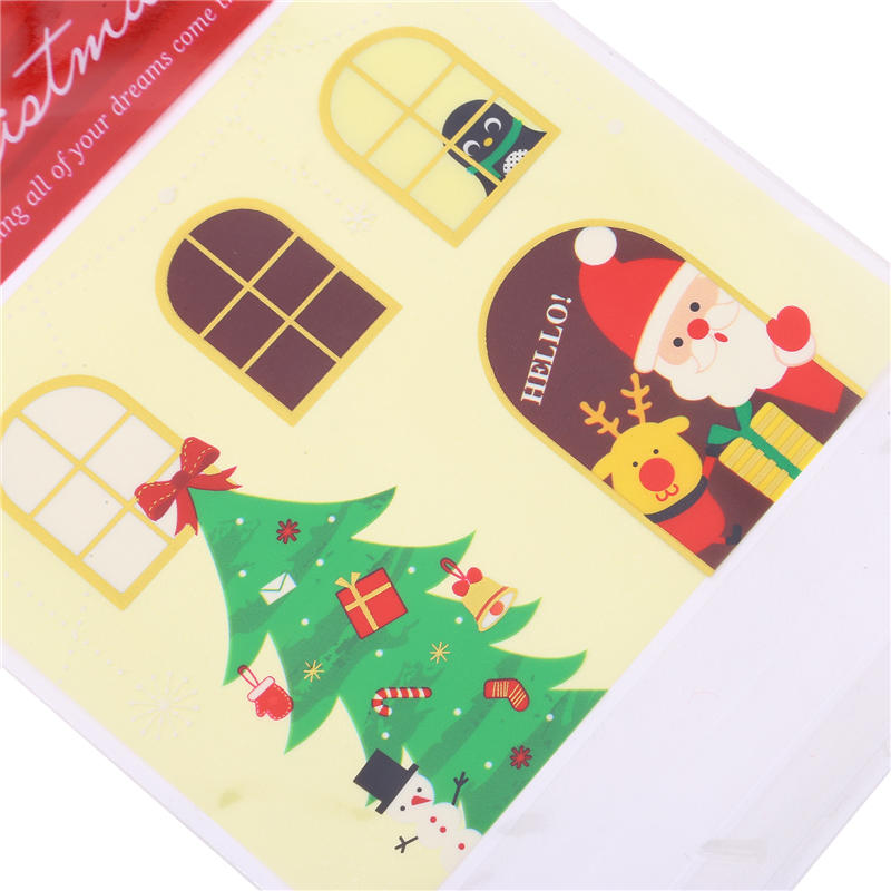 50Pcs Cute Christmas Cellophane Treat Bags Small Clear Gift Candy Cookie Goodies Bag for Holiday Party Favors