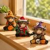 Small Decorative Figurines 3Pcs Highland Cow Figurine, Resin Yak Statues for Thanksgiving Christmas, Healing Gifts Friends Farmhouse Tabletop