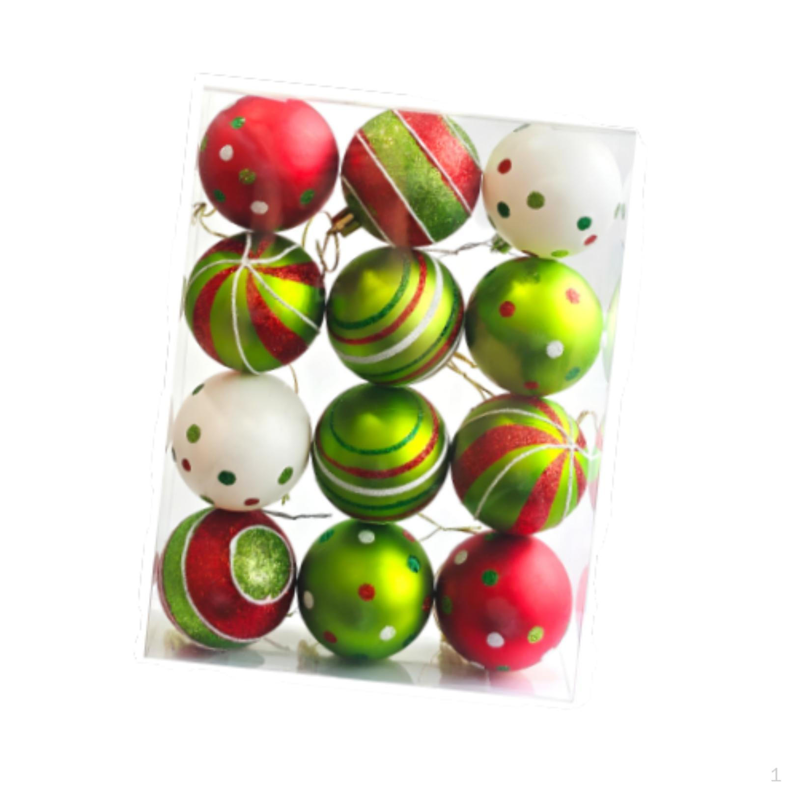 

Christmas Balls Ornaments Tree Hanging Decorations for Home Mall Style C