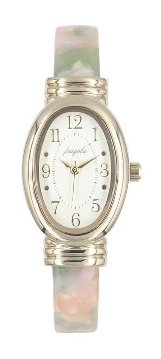 

[Follow] Watch Fragola Oval Aceti Bangle Watch N02124S-3 PK Women s Pink