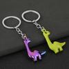 Dinosaur Keychain Alloy Material Durable Electroplated Cute Long Neck Brachiosaurus Charm for Keys Bags Kids Adults Gift in Phantom Green Colors