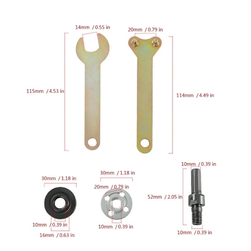Kit Convertitore Trapano Elettrico in Smerigliatrice Angolare Adattatore di Collegamento per Smerigliatura con Asta di Collegamento per Disco da Taglio per Lucidatura