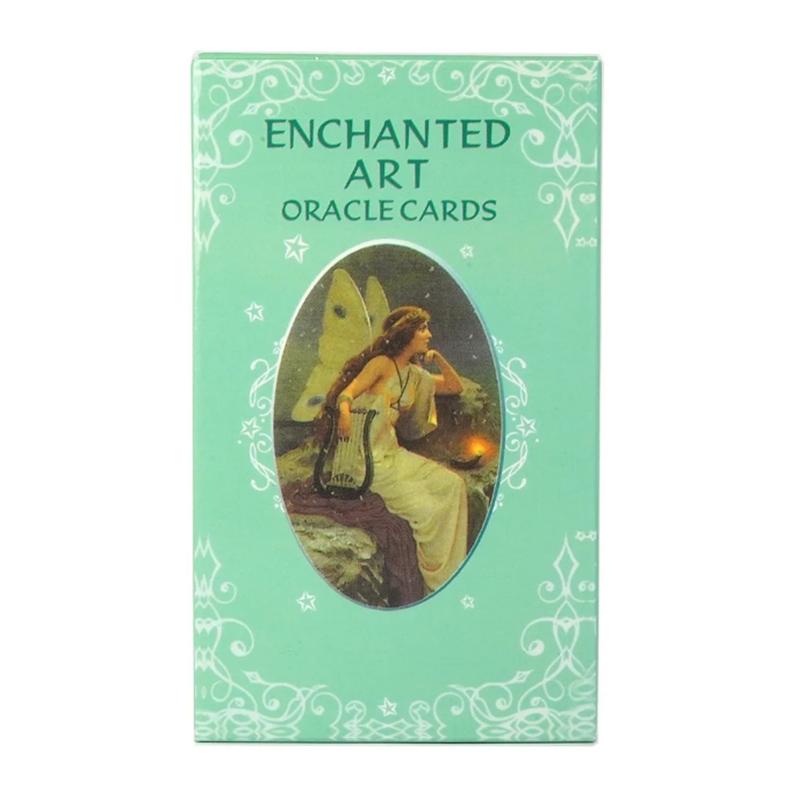 10.3*6cm Enchanted Art Oracle Card Deck 42 Pcs Cards Beautiful Vintage Artwork with Inspiring Messages