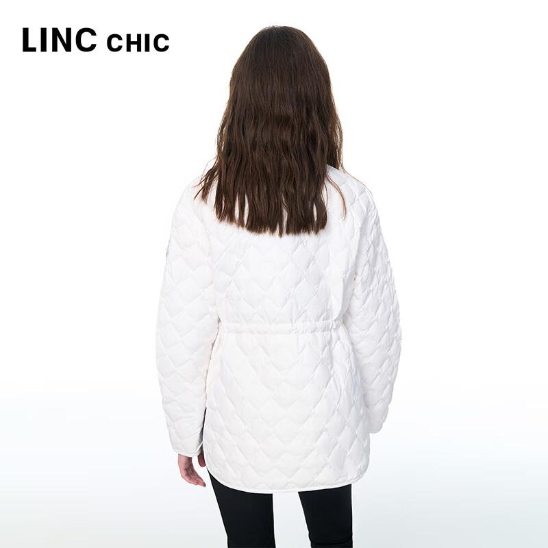 Jinyujie Women's Lightweight 90% Duck Down Stand Collar Short Jacket