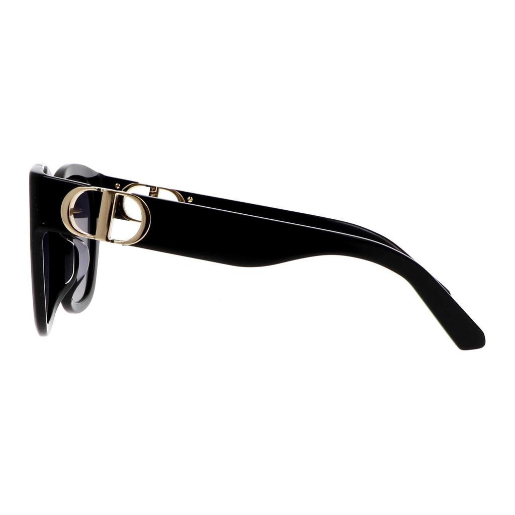 Dior 30 Montaigne S10F Series CD Logo Hinge Irregular Sunglasses Women Sunglasses Black 30MS10FXR-10A1