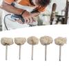 Practical High Quality Wool Polishing Wheel 3mm Shank Grinders Accessories White& Silver For Metal/ Jade/olives/walnut