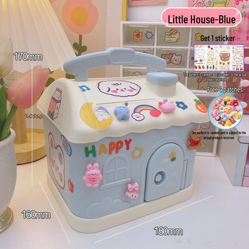 

2023 Милая копилка в виде грибного домика, мультяшная свинка-копилка для детей