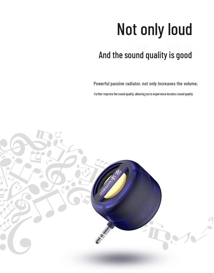 Portable 3.5mm Plug-in Mobile Phone Amplifier with MP3 Playback