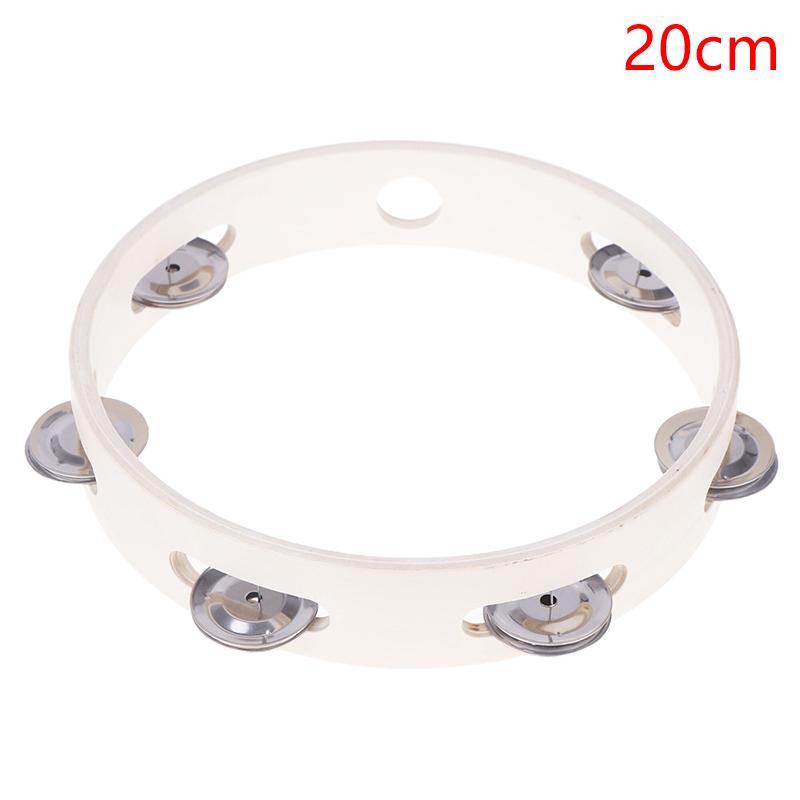 4/6/7/8 Inch Hand Held Wood Headless Tambourine Percussion Hand Drums Educational Toys Orff Musical Instruments For Kids