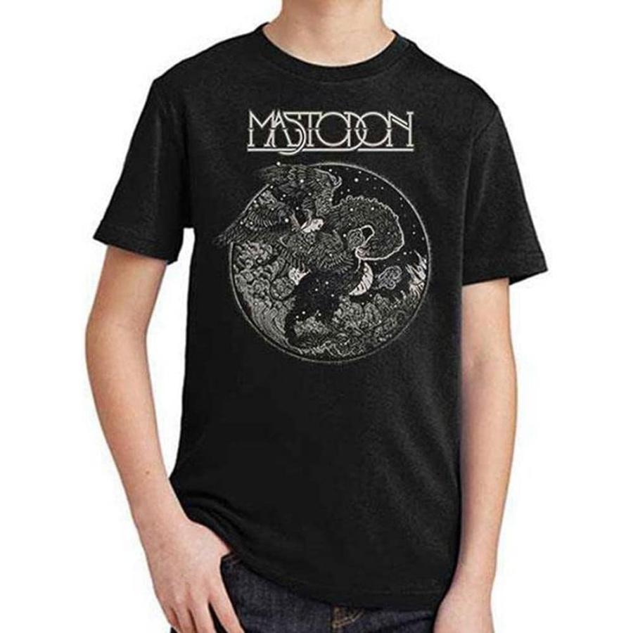 Mastodon Kids T Shirt Griffin Band Logo New Official Black Ages 5-14 Yrs S