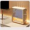 Wall Mounted WiFi Router Storage Box Semi Transparent Open Hole Wall Router Cable Box for Office