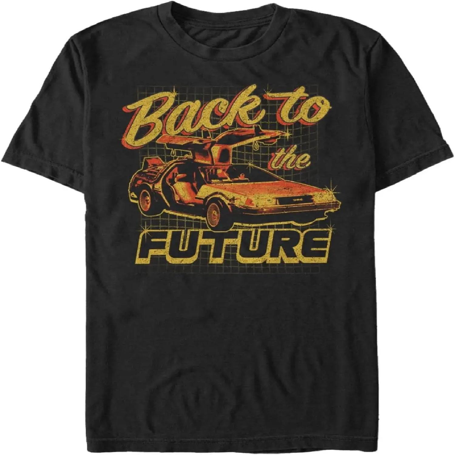 Back To The Future Men s Back to The Races Basic Solid Tee XXXXXL чёрный
