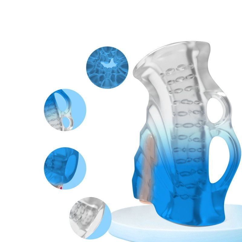 Masturbateur Vibrant Blue Freeze - SuckMeToys - Masturbateurs Automatiques