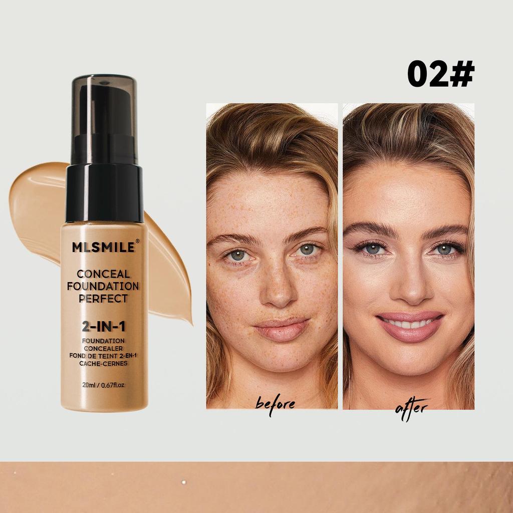 Long-lasting Waterproof Foundation: Moisturizing Concealer for Acne Marks & Dark Circles