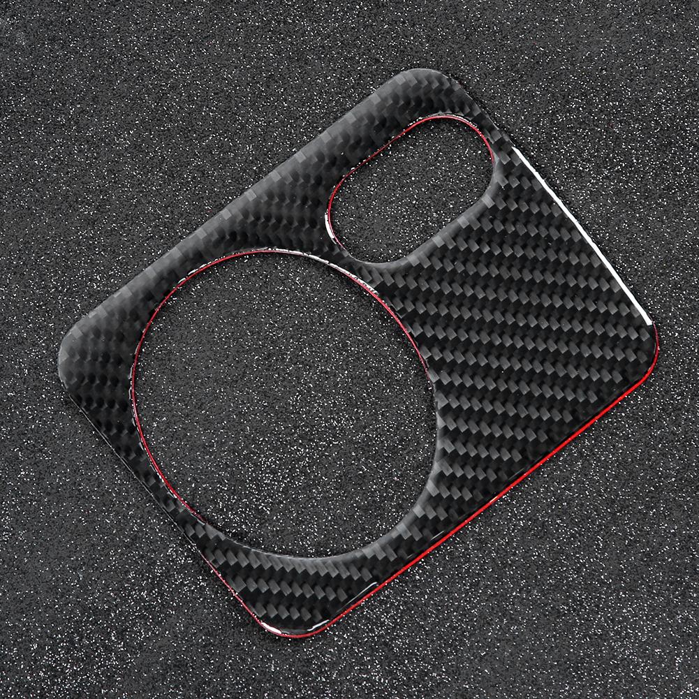 Carbon Fiber Headlight Switch Panel Frame Cover Trim Car Interior Decoration