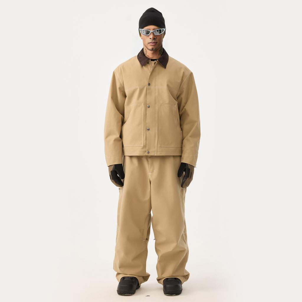 Ski Suit for Men and Women Outdoor Oversize Breathable Insulated Snow Suit Winter Warm Snowboard Suit Waterproof Windproof Skiing Jacket and Pants Set