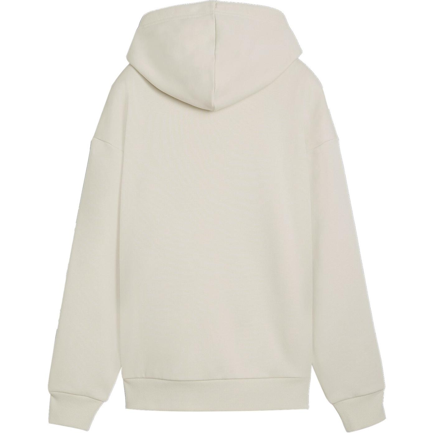 

New PUMA ESSTAPE Minimal Gold Hoodie Fl Forever Faster Sweatshirt Women s Snow 685332-87 M