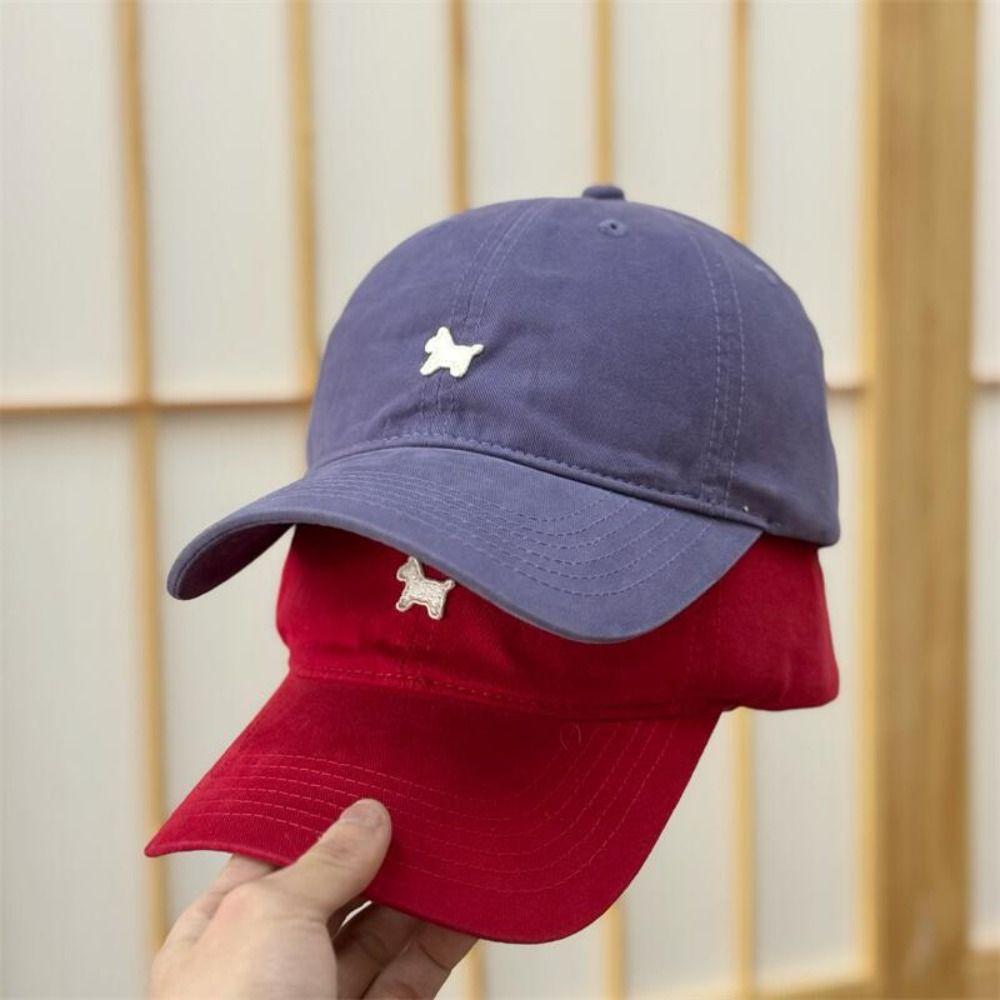 Sunscreen Pony Embroidered Baseball Cap Creative Cotton Baseball Cap Cartoon Baseball Hat  Street