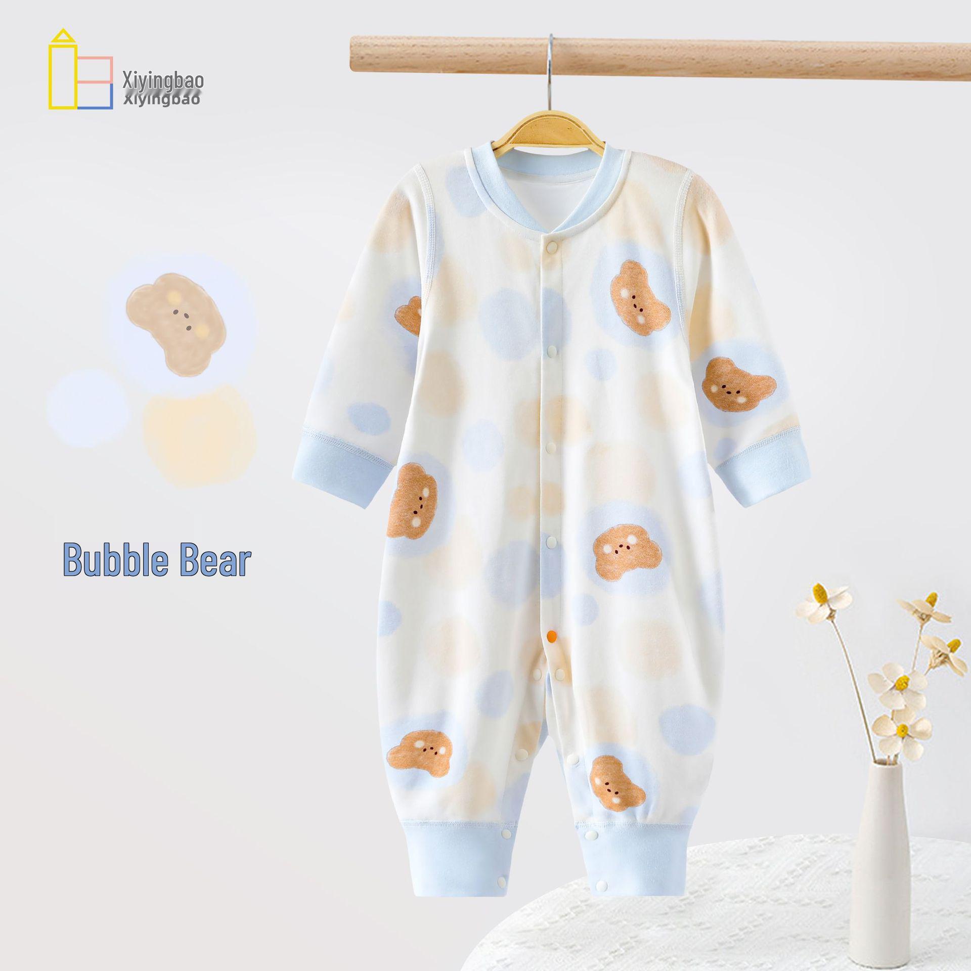 

Комбинезон для малыша из чистого хлопка «Четыре сезона»: Комбинезон для новорожденных на весну-осень и костюм для ползания 73cm (Height: 66-73cm, Weight: 7.2-9.0kg)