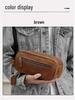 Men's Genuine Leather Clutch & Wash Bag - High-End Retro Design