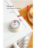 Japanese Style Stainless Steel Mechanical Kitchen Timer with Alarm for Students
