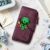 Gothic Green Skull Print Long Wallet