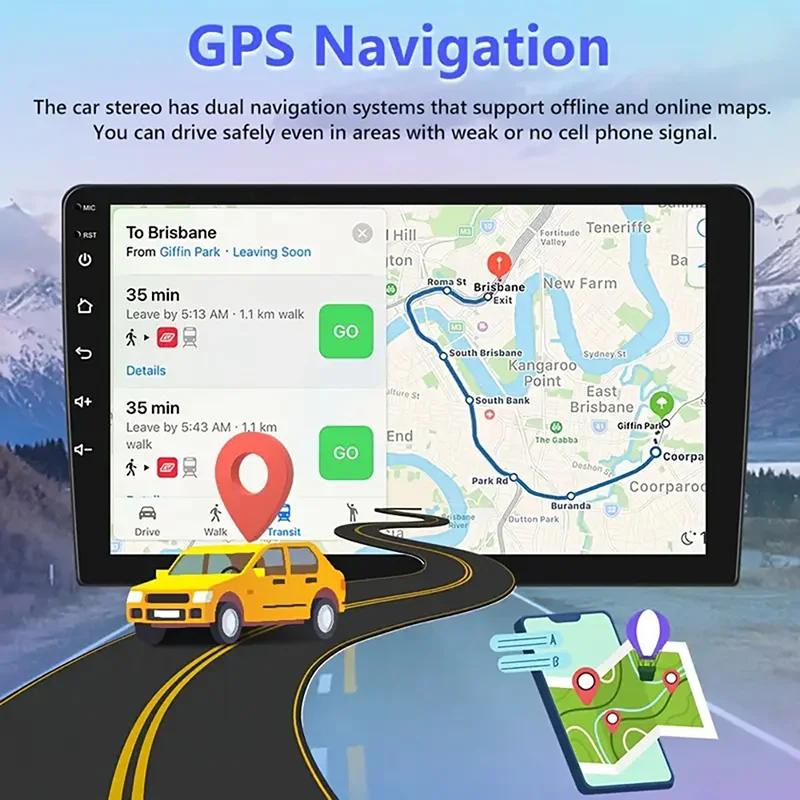 2Din Car Radio Universal Android 13  7"/9"/10"Autoradio Audio 64G GPS BT Wireless Carpaly Multimedia Player For Hyundai Nissan