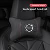 AALG1 Luxury Suede Car Interior Seat Headrest Support  Lumbar Pillow For Volvo Rdesign Polestar AWD S60 XC60 XC40 XC90 V60 S80 S90 V90