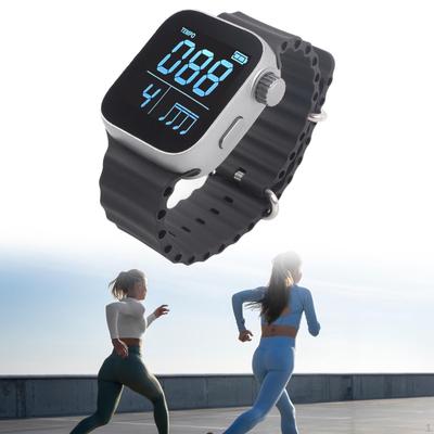 Wearable Metronome Watch Vibration Volume Adjustable Beat Tap Sports Music