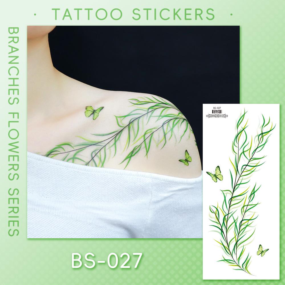 Ricalon Halloween Vein & Lightning Flame Tattoo Stickers, Waterproof & Sweatproof