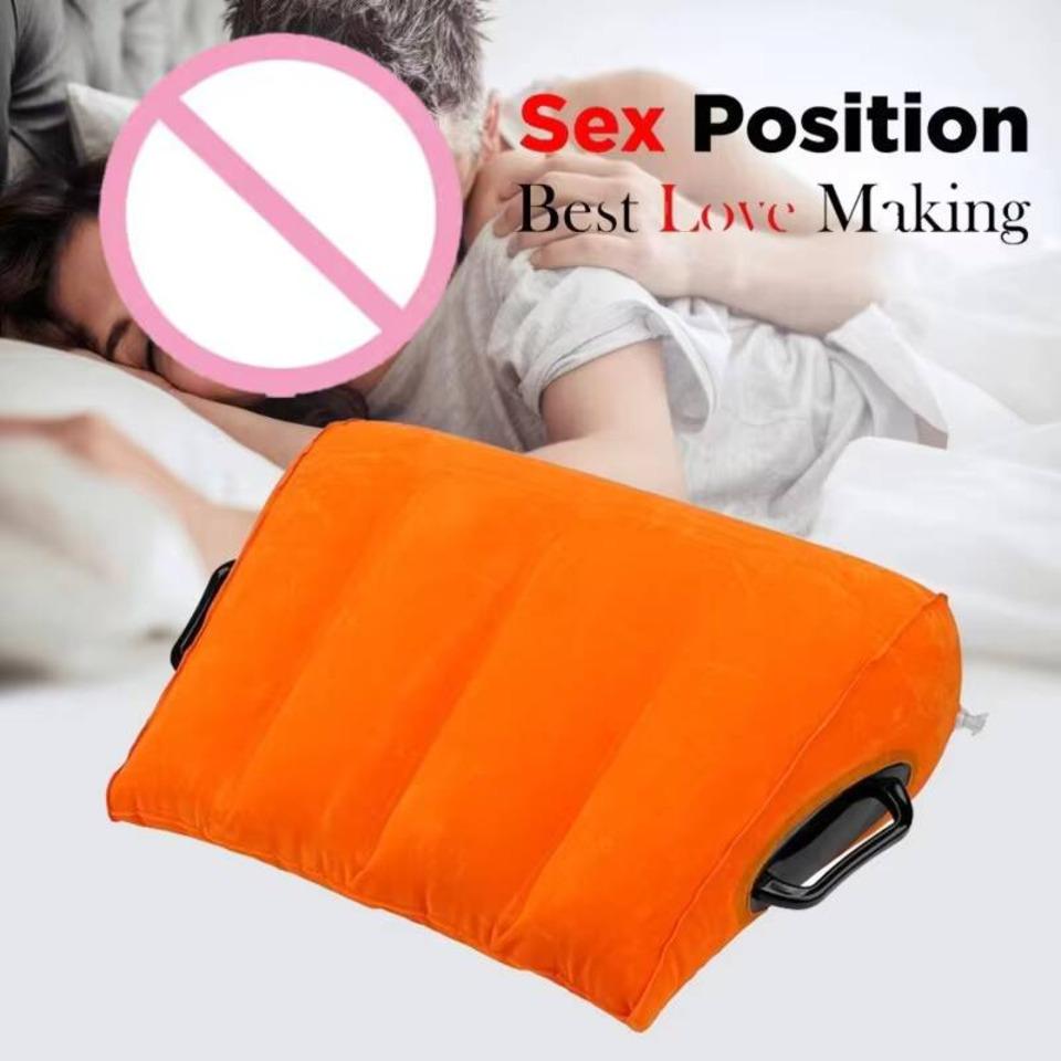 Inflatable Sex Pillows Toys Adults Toys Position Cushion Triangle Ramp Furniture Couples Love Body Positions For Deeper Position
