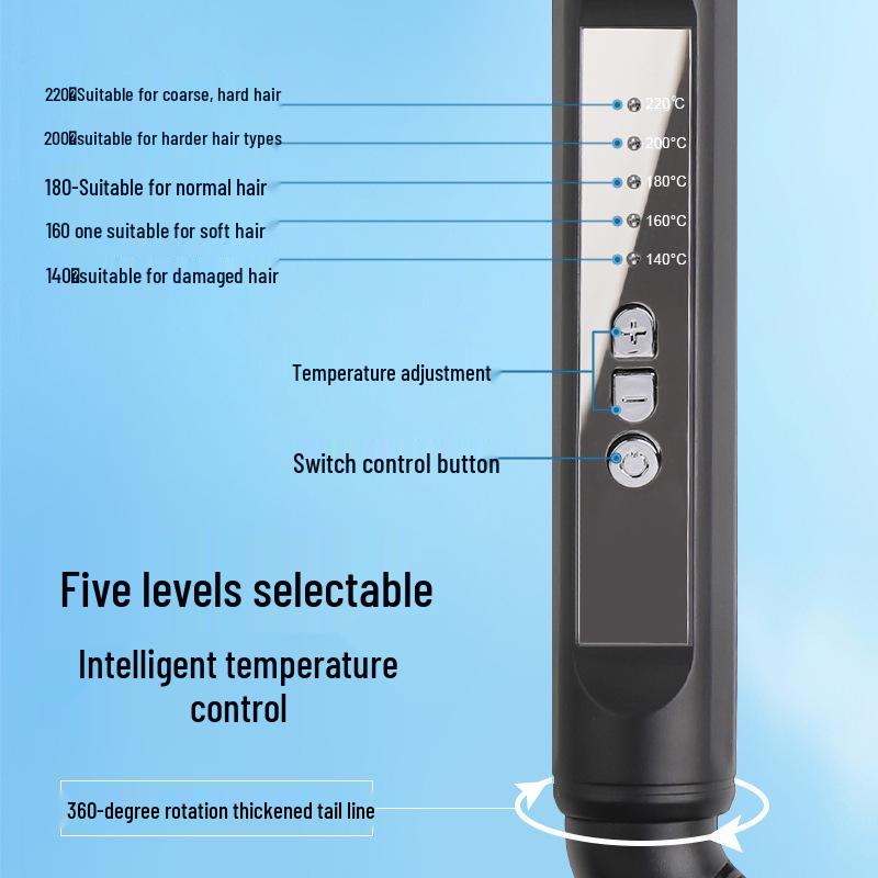 Rotating Ceramic Curling Iron for Women – Large Curls & Big Waves, Long-Lasting Hold for Professionals