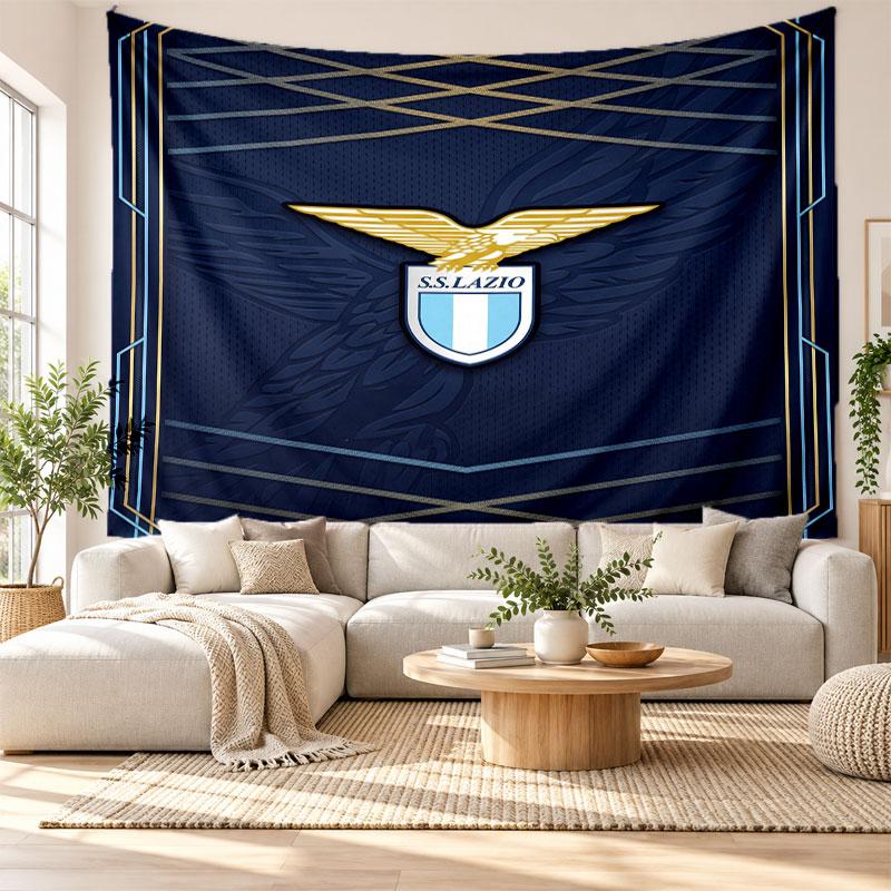 Lazio FC Wall Tapestry, Soft Fabric Wall Hanging, Decorative Backdrop For Bedroom Home Wall Art