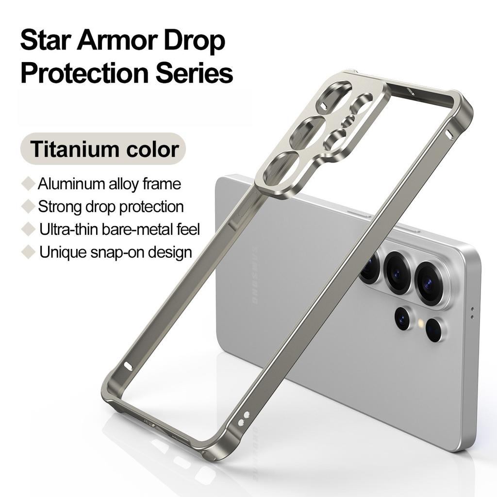 Ultra Slim Aluminium Alloy Frame Bumper Case for Samsung Galaxy S26 Ultra S26 Plus S26+ Alloy Metal Lens Protector Hard Cover