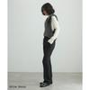 Et Rope Slacks Narrow Center Press Pants Black [Adam Femme] [Sustainable Stretch] Women's (01)