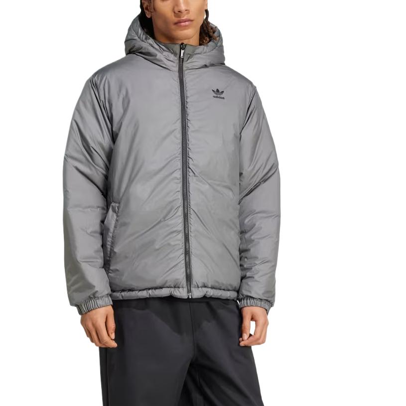 

Adidas Оригинальная мягкая теплая куртка Adicolor, мужские куртки, серые JD9071 XS
