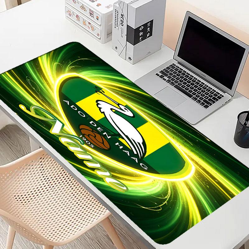 Custom Name Personalized ADO Den Haag Pattern Mousepad, Laptop PC Desk Mat, Decorative Desk Mat for Home Keyboard Pad Gift