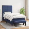 3136555 vidaXL Divan Bed with Mattress Blue 80x200 Cm Fabric