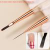 1/2PCS DIY UV Gel Extension Painting Supplies for Nail Design French Plaid Nail Art Brushes Set Line Grid Pattern Drawing Pen