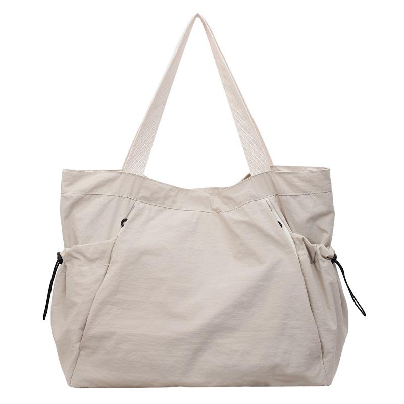 

Versatile 2025 Canvas Tote Bag - Large Capacity, Lightweight, Casual Shoulder Bag for Autumn/Winter Commute грязно-белый