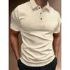 Summer New Men'S Polo Shirt Short-Sleeved Button-Down T-Shirt Loose Pocket Tops For Men
