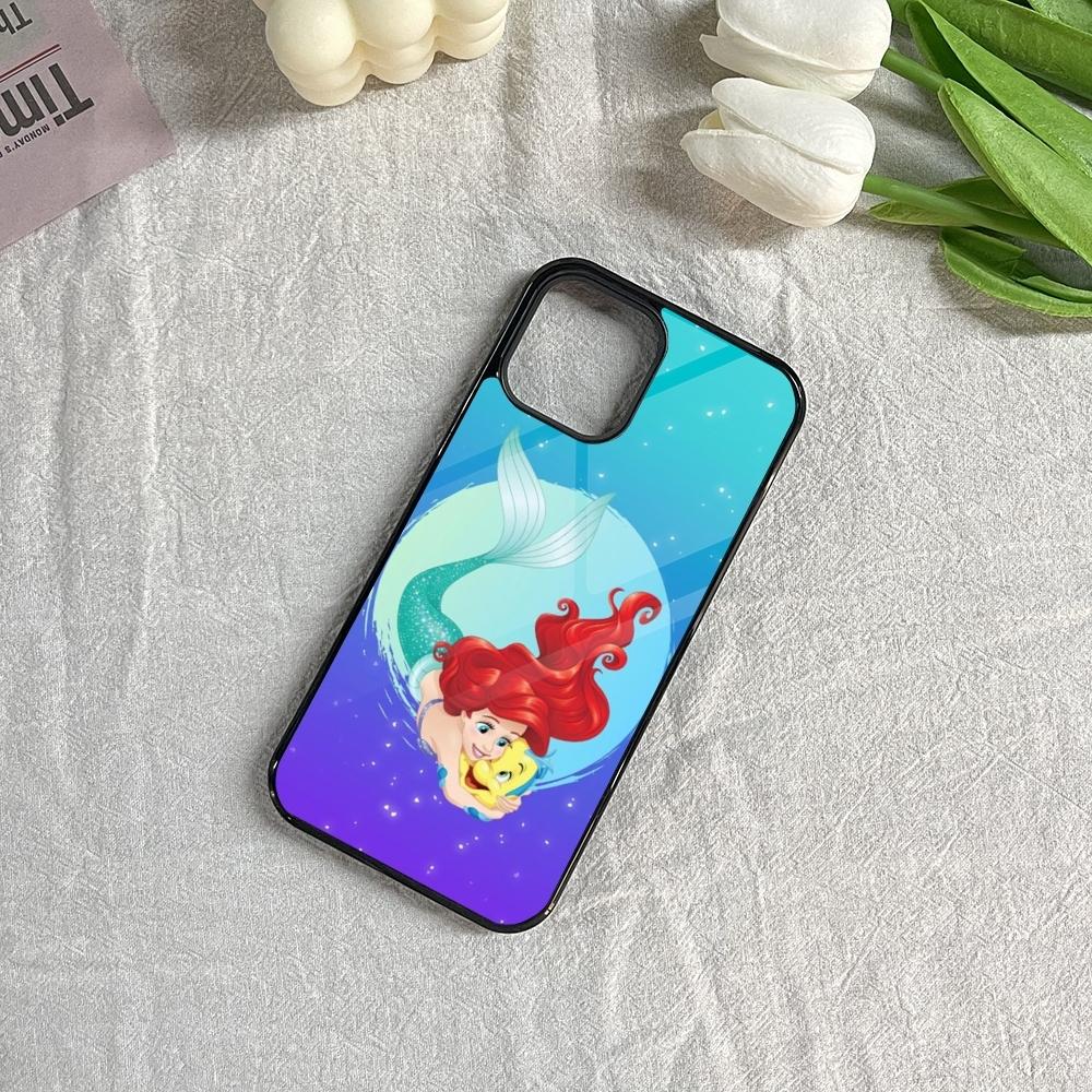 The Little Mermaid Ariel Phone Case for Iphone 16 15 14 13 12 11 Pro Max Mini 8 Plus Se Xr X Xs Fundas Shell PC+TPU Cover