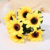 Sunflower Artificial Flower Bouquet Ornament For Wedding Decor And Display Home